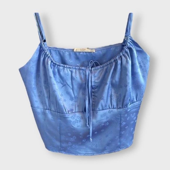 La Hearts Tops - Blue LA Hearts Jacquard Tank Top From PacSun